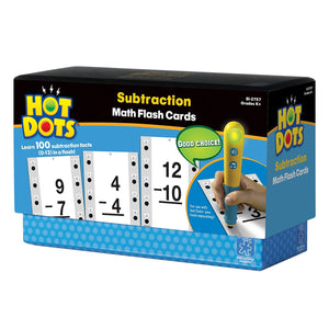 Educational Insights Hot Dots Math Flash Cards- Subtraction