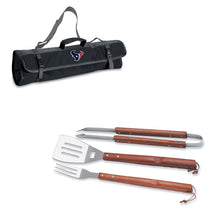 Load image into Gallery viewer, NFL Houston Texans 3-Piece BBQ Tool Tote