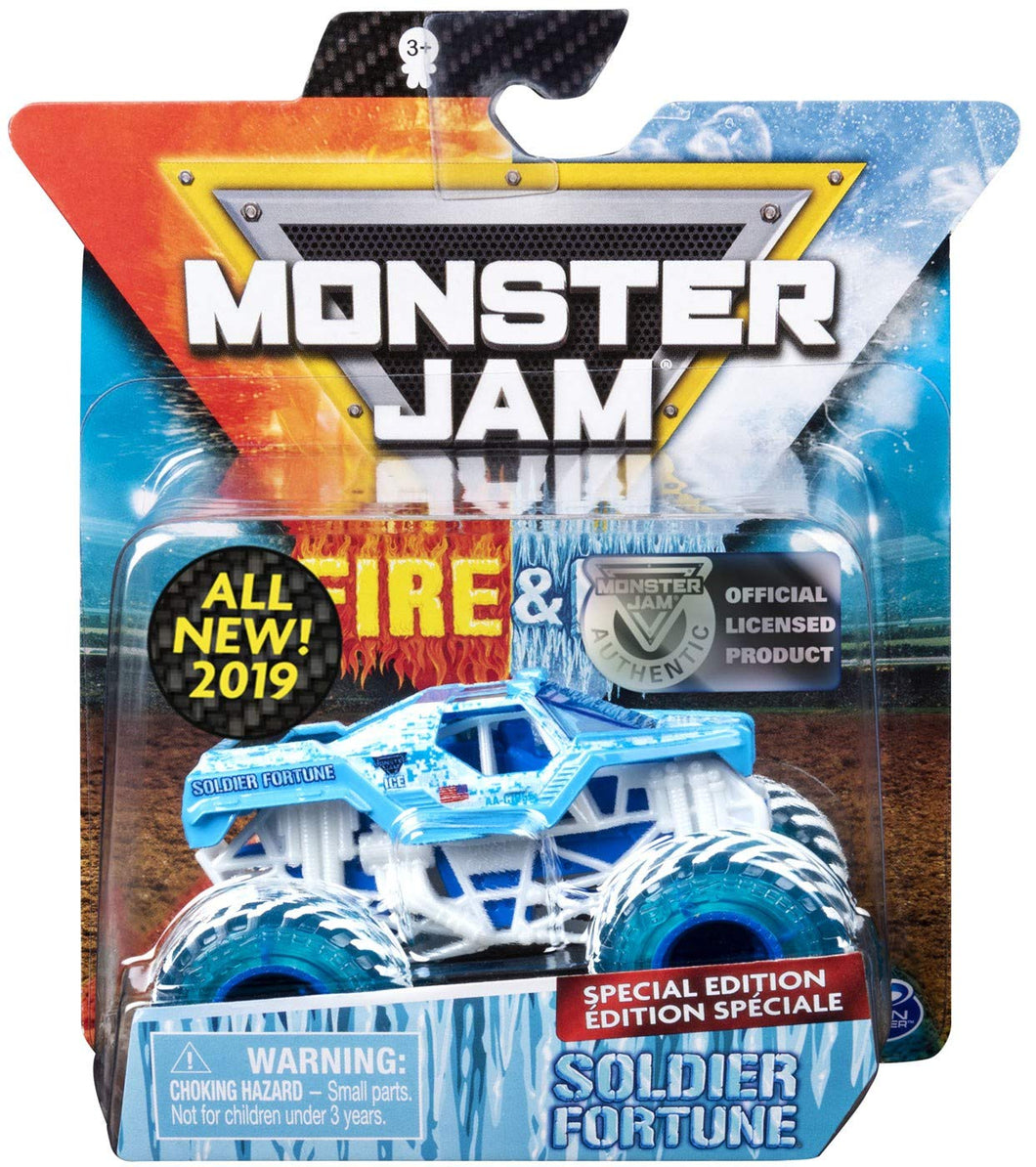 MJ 2019 Monster Jam Fire & Ice Soldier Fortune Special Edition 1:64 Scale