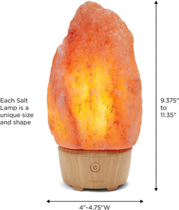 iHome Zenergy Salt Rock Lamp Meditative Light and Sound Therapy Genuine Himalayan Salt Lamp Speaker, Anti Anxiety, Stress Relief, Calming, Soothing, Sleep Easy, Lamp Night Light