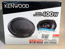 Load image into Gallery viewer, Kenwood KFC-6966R Road Series 6&quot; x 9&quot; 3-Way Car Speakers with Cloth Cones (Pair) - Black