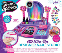 Load image into Gallery viewer, Cra-Z-Art Shimmer ‘N Sparkle Real Light Up 8-in-1 Nail Design Studio