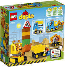 Load image into Gallery viewer, LEGO DUPLO Town Truck &amp; Tracked Excavator 10812 Dump Truck and Excavator Kids Construction Toy with DUPLO Construction Worker Figures