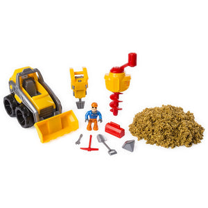 Kinetic Rock - 3-in-1 Loader with Construction Tools and Gold Kinetic Rock, for Ages 3 and Up