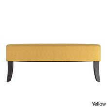 Load image into Gallery viewer, CorLiving Antonio 46-inch Upholstered Bench Yellow