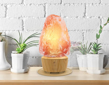 Load image into Gallery viewer, iHome Zenergy Salt Rock Lamp Meditative Light and Sound Therapy Genuine Himalayan Salt Lamp Speaker, Anti Anxiety, Stress Relief, Calming, Soothing, Sleep Easy, Lamp Night Light