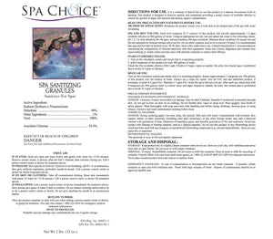 Spa Choice Chlorine Granules for Spas