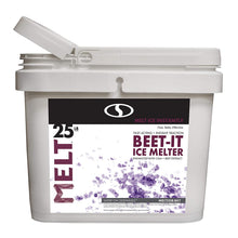 Load image into Gallery viewer, Snow Joe MELT25IB-BKT 25-lb Flip-Top Bucket with Scoop Beet-It, CMA + Beet Extract Enriched Melt