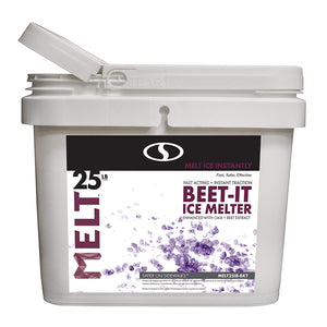 Snow Joe MELT25IB-BKT 25-lb Flip-Top Bucket with Scoop Beet-It, CMA + Beet Extract Enriched Melt