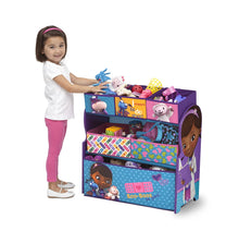 Load image into Gallery viewer, Delta Children Multi-Bin Toy Organizer, Disney Junior Doc McStuffins
