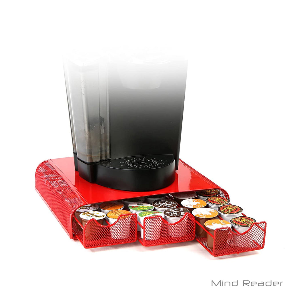 Mind Reader Triple Drawer Mesh K-Cup Single Serve Coffee Pod Drawer