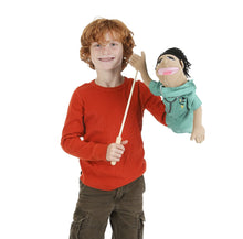 Load image into Gallery viewer, Melissa &amp; Doug Surgeon Puppet With Doctor Scrubs and Detachable Wooden Rod (Puppets &amp; Puppet Theaters, Animated Gestures, Inspires Creativity, 15” H x 5” W x 6.5” L)