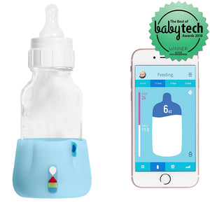 BlueSmart mia (Blue) Smart Baby Feeding Monitor - Track & Analyze Baby's Feeding in Real-Time