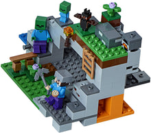 Load image into Gallery viewer, LEGO Minecraft The Zombie Cave 21141 Building Kit with Popular Minecraft Characters Steve and Zombie Figure, separate TNT Toy, Coal and more for Creative Play (241 Pieces)
