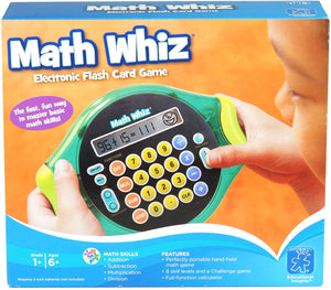 Educational Insights Math Whiz - Electronic Math Game: Addition, Subtraction, Multiplication & Division, Ages 6+
