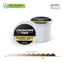 Load image into Gallery viewer, Laughing Man Colombia Huila, Single Serve Coffee K-Cup Pod, Dark Roast, 44