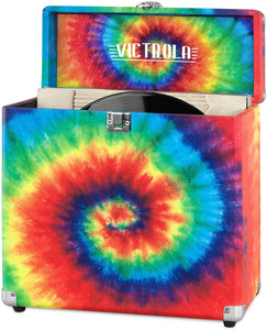 Victrola Vintage Vinyl Record Storage Carrying Case for 30+ Records