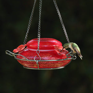 Nature's Way Bird Products MHF4 Garden Top Fill Hummingbird Feeder, 16 oz Capacity, Red