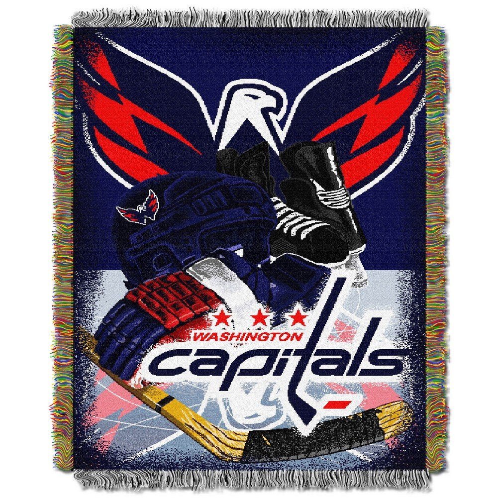 The Northwest Company Officially Licensed NHL Homefield Ice Advantage Woven Tapestry Throw Blanket, 48