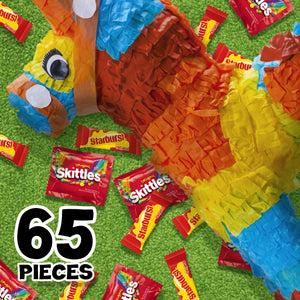 SKITTLES and STARBURST Original Candy Bag, 65 Fun Size Pieces, 31.9 ounces
