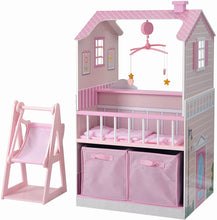 Load image into Gallery viewer, Teamson Kids All in One Baby Doll Nursery Station for Dolls Nursery Center, 18&quot;