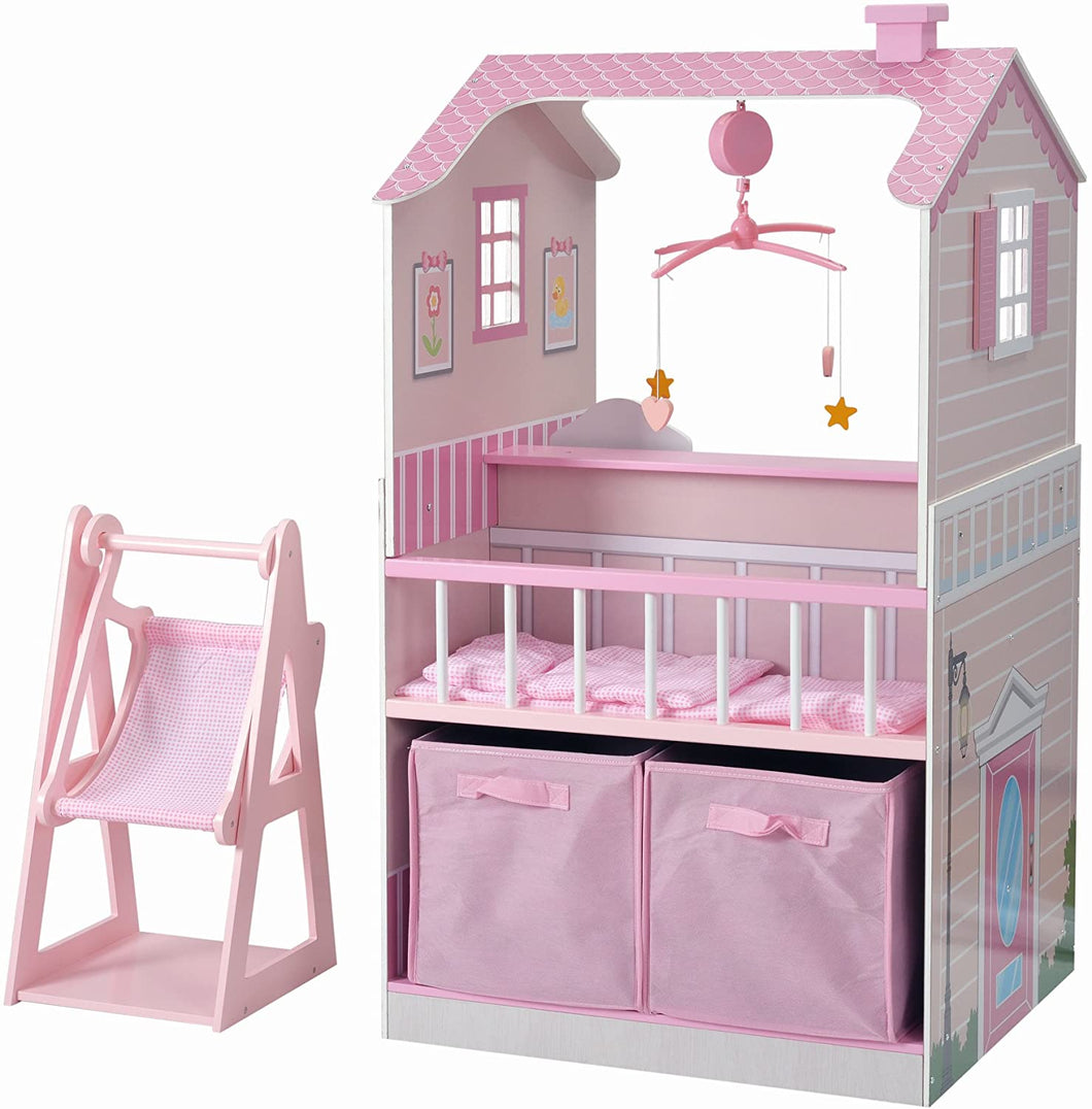 Teamson Kids All in One Baby Doll Nursery Station for Dolls Nursery Center, 18