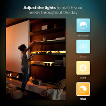 Load image into Gallery viewer, Philips Hue LightStrip Plus Dimmable LED Smart Light Extension (Works with Alexa Apple HomeKit and Google Assistant)
