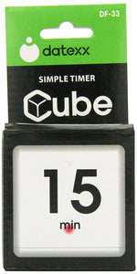 The Miracle TimeCube Timer, 5, 15, 30 and 60 Minutes, for Time Management, Kitchen Timer, Kids Timer, Workout Timer, White