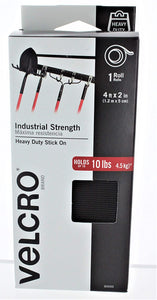 Velcro 90593 2" X 4' Black Industrial Strength Tape