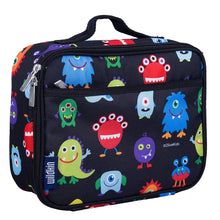 Load image into Gallery viewer, Wildkin 33600 Lunch Box, Insulated, Moisture Resistant, and Easy to Clean with Helpful Extras for Quick and Simple Organization, Olive Kids Design, Monsters