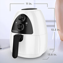 Load image into Gallery viewer, BLACK+DECKER Purify 2-Liter Air Fryer, White/Black, HF100WD