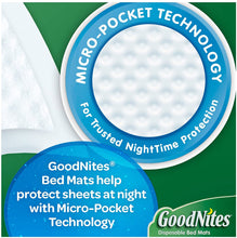 Load image into Gallery viewer, GoodNites Disposable Bed Mats, 9 Count