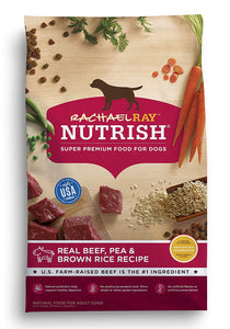 Rachael Ray Nutrish Natural Dry Dog Food, Real Beef & Brown Rice Recipe, 6 Lbs