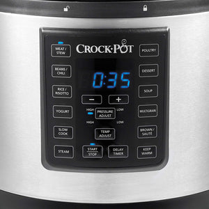 Crock-Pot Multi-Use XL Express Crock Programmable Slow Cooker and Pressure Cooker with Manual Pressure, Boil & Simmer