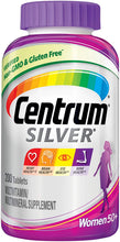 Load image into Gallery viewer, Centrum Silver Multivitamin for Women 50 Plus, Multivitamin/Multimineral Supplement with Vitamin D3, B Vitamins, Calcium and Antioxidants - 200 Count