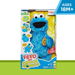 Sesame Street Feed Me Cookie Monster Plush: Interactive 13 Inch Cookie Monster, Says Silly Phrases, Belly Laughs, Sesame Street Toy for Kids 18 Months Old and Up
