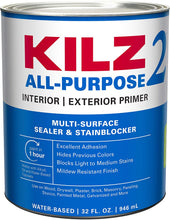 Load image into Gallery viewer, KILZ 2 Multi-Surface Stain Blocking Interior/Exterior Latex Primer/Sealer