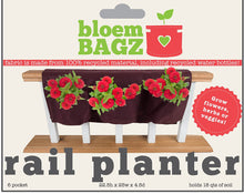 Load image into Gallery viewer, BloemBagz 3 Pocket Rail Planter