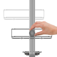 Load image into Gallery viewer, simplehuman Adjustable Shower Caddy, Stainless Steel + Anodized Aluminum