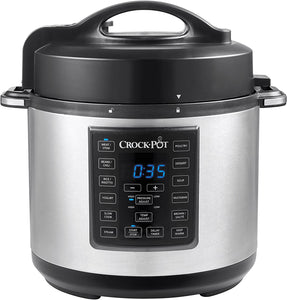 Crock-Pot Multi-Use XL Express Crock Programmable Slow Cooker and Pressure Cooker with Manual Pressure, Boil & Simmer
