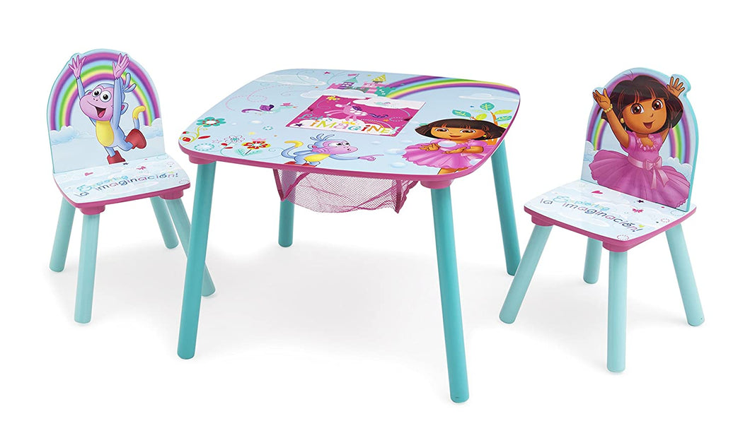 Delta Children Kids Chair Set and Table (2 Chairs Included), Nick Jr. Dora the Explorer
