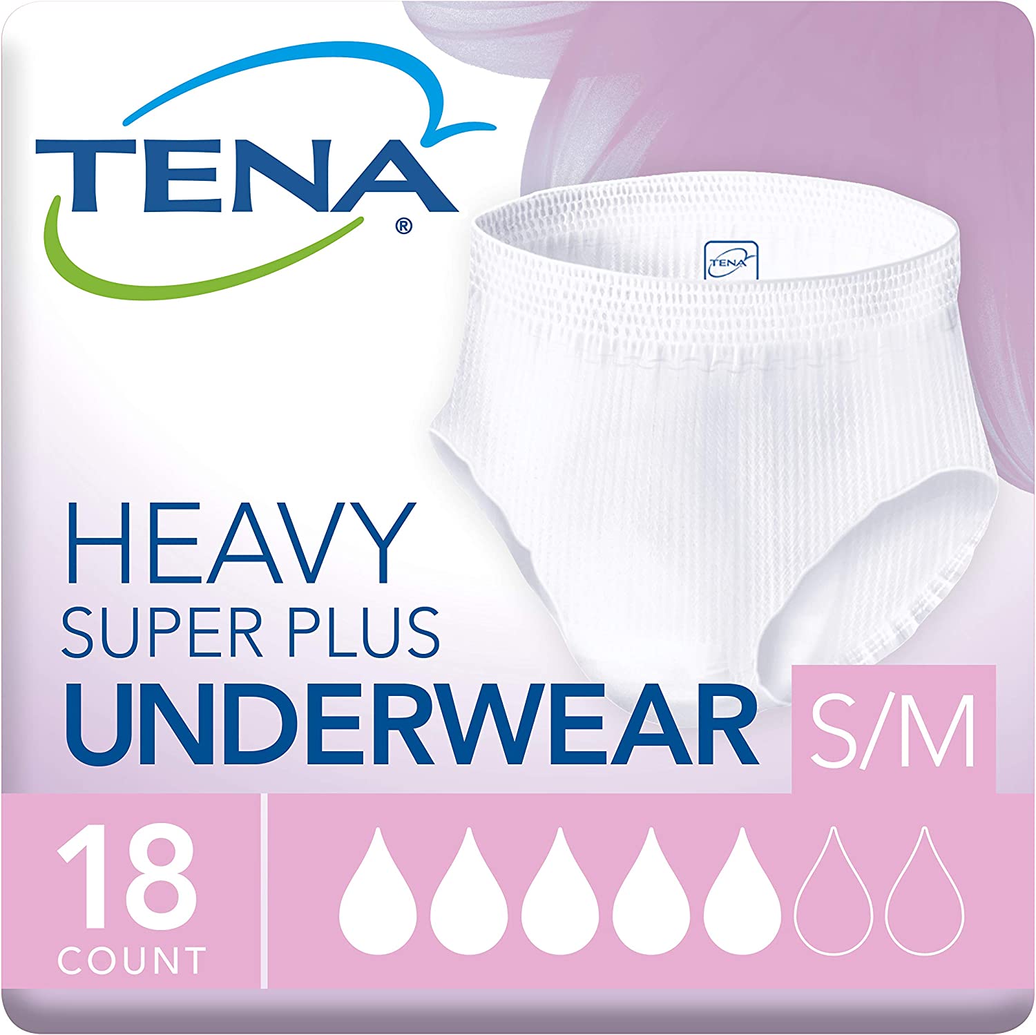 TENA Super Plus Heavy Underwear, XL, 14 per Pack