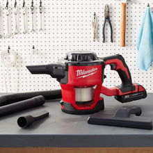 Load image into Gallery viewer, Milwaukee 0882-20 M18 Lithium Ion Cordless Compact 40 CFM Hand Held Vacuum w/ Hose Attachments and Accessories (Batteries Not Included, Power Tool Only)