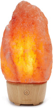 Load image into Gallery viewer, iHome Zenergy Salt Rock Lamp Meditative Light and Sound Therapy Genuine Himalayan Salt Lamp Speaker, Anti Anxiety, Stress Relief, Calming, Soothing, Sleep Easy, Lamp Night Light