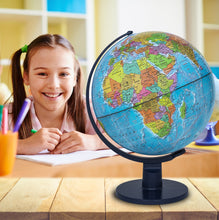 Load image into Gallery viewer, Waypoint Geographic Scout 12&quot; Globe Globe For Kids &amp; Teachers - More than 4, 000 name Places - Great Color &amp; Unique Construction - Up-To-Date World Globe - with Stand
