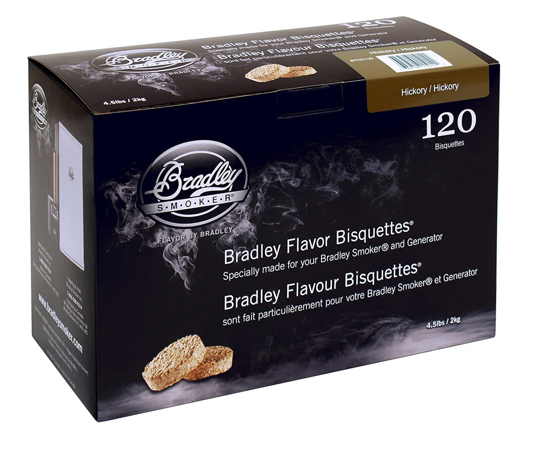 Bradley Smoker BTHC120 Hickory Bisquettes 120 Pack