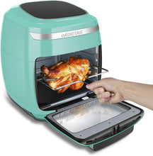 Load image into Gallery viewer, GoWISE USA 11.6-Quart Air Fryer Toaster Oven with Rotisserie &amp; Dehydrator + 50 Recipes