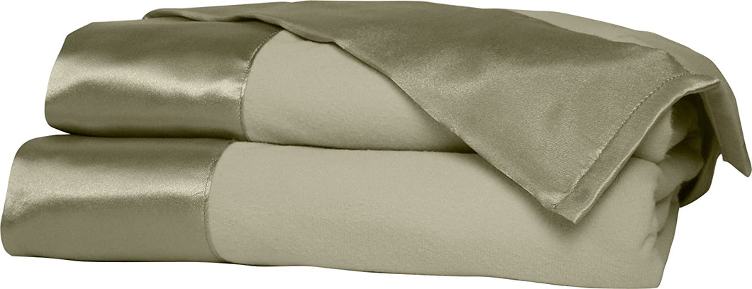 Shavel All Seasons Year Round Sheet Blanket with Satin Hem, Twin, Meadow