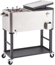 Load image into Gallery viewer, TRINITY 80 qt Stainless Steel Cooler with Detachable Tub