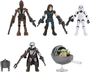Star Wars Mission Fleet Defend The Child 2.5-Inch-Scale Figure 5-Pack with Accessories, Toys for Kids Ages 4 and Up